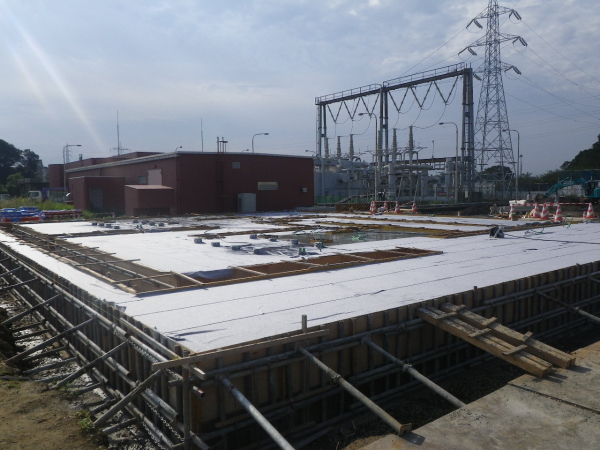 変電設備基礎工事